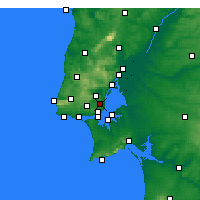 Nearby Forecast Locations - Lissabon - Kaart