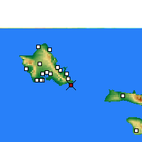 Nächste Vorhersageorte - Honolulu - Karte
