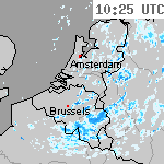 Radarbeelden van Nederland 11:55 UTC