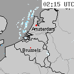 Radarbeelden van Nederland 03:45 UTC