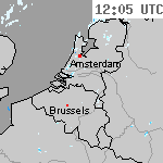 Radarbeelden van Nederland 13:35 UTC
