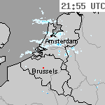 Radarbeelden van Nederland 23:25 UTC