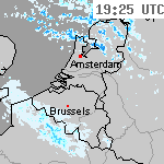 Radarbeelden van Nederland 20:55 UTC