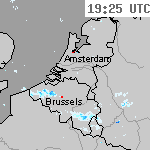 Radarbeelden van Nederland 20:55 UTC