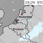 Radarbeelden van Nederland 20:50 UTC