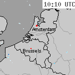 Radarbeelden van Nederland 11:40 UTC