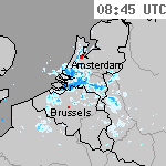 Radarbeelden van Nederland 10:15 UTC