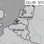 Radarbeelden van Nederland 18:15 UTC
