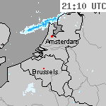 Radarbeelden van Nederland 22:40 UTC