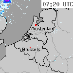 Radarbeelden van Nederland 08:50 UTC