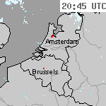 Radarbeelden van Nederland 22:15 UTC