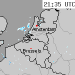 Radarbeelden van Nederland 23:05 UTC