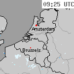 Radarbeelden van Nederland 10:55 UTC