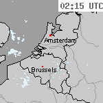Radarbeelden van Nederland 03:45 UTC