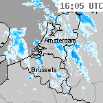 Radarbeelden van Nederland 17:35 UTC