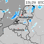 Radarbeelden van Nederland 20:50 UTC