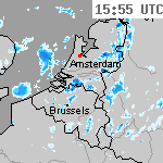 Radarbeelden van Nederland 17:25 UTC