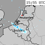 Radarbeelden van Nederland 17:25 UTC