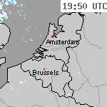 Radarbeelden van Nederland 21:20 UTC