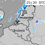 Radarbeelden van Nederland 17:00 UTC
