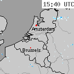 Radarbeelden van Nederland 17:10 UTC