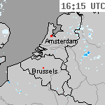 Radarbeelden van Nederland 17:45 UTC