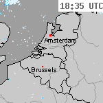 Radarbeelden van Nederland 20:05 UTC