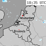 Radarbeelden van Nederland 20:05 UTC