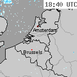Radarbeelden van Nederland 20:10 UTC