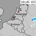 Radarbeelden van Nederland 20:15 UTC